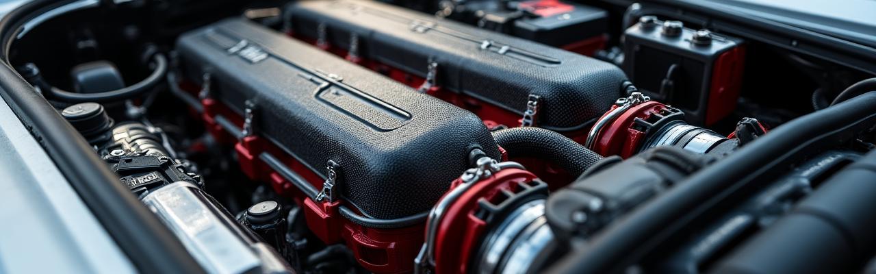 Vue technique d'un moteur haute performance